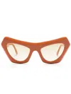 Marni Devil's Pool Cat-eye Frame Sunglasses In Orange