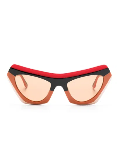 Marni Devil's Pool Cat-eye Frame Sunglasses In Orange