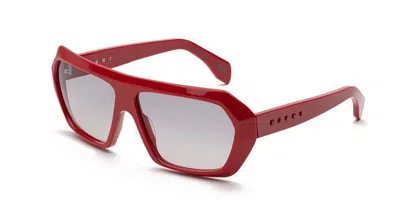 Marni Dhazut Red Xa0 Men's Sunglasses Red Size 64