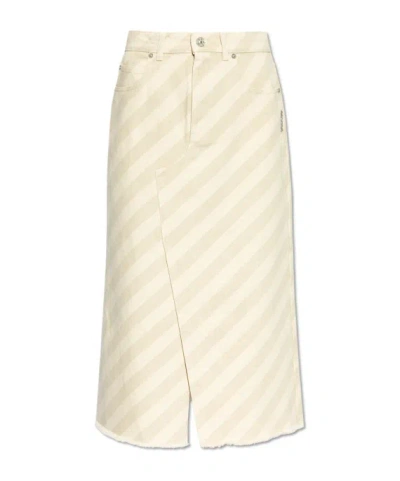 MARNI MARNI STRIPED DENIM SKIRT