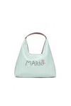 Marni Diamond Shoulder Bag In Blue