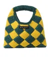 Marni Diamond Logo-patch Bag In Green
