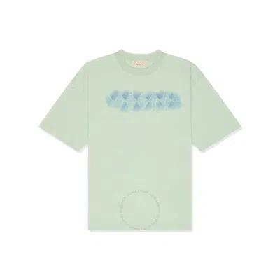 Marni Diamond Print T-shirt In Gray