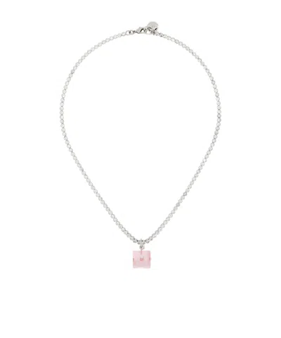 Marni Dice Pendant Necklace In White