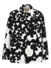 Marni 'floral Bloom' Jacket With Front Pockets In Black