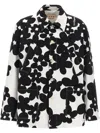 Marni 'floral Bloom' Jacket With Front Pockets In White
