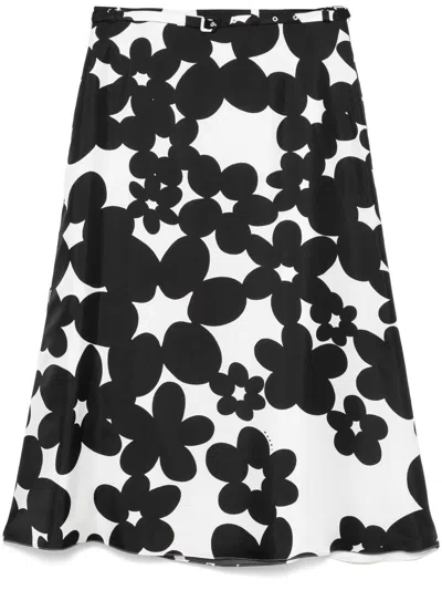 Marni Dillies Midi Skirt In Black