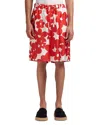 Marni Dillies Silk Shorts In Crimson