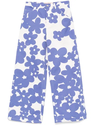 Marni Dillies Trousers In Blue