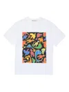 Marni Kids' Dinosaur-graphic T-shirt In White