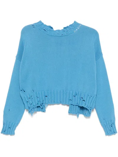 MARNI DISHEVELLED COTTON SWEATER