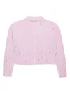 Marni Distressed Cardigan In Pink