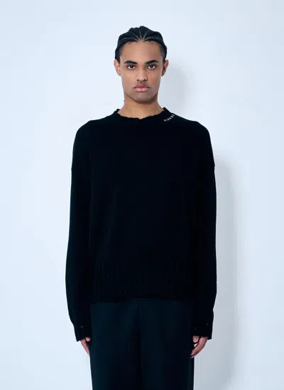 MARNI DISTRESSED COTTON SWEATER