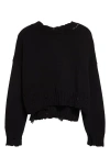 Marni Black Cotton Sweater In Black