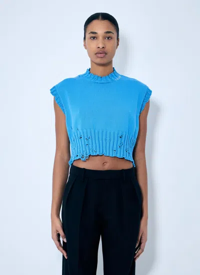 MARNI DISTRESSED KNIT VEST