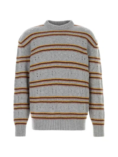 Marni Cashmere Sweater Crew Neck Long Sleeves In Gray