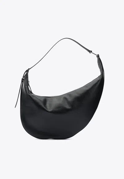 Marni Dot Leather Shoulder Bag In Black
