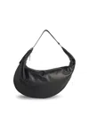 Marni Dot Medium Hobo Bag In Black Leather