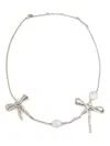 Marni Silver Bow Necklace