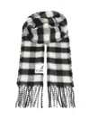 Marni Double-face Wool Scarf Scarves And Foulards Grey In Black