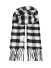 Marni Double-face Wool Scarf Scarves And Foulards Grey In Black