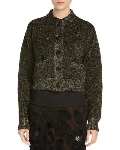 Marni Double Faced Cardigan In Green