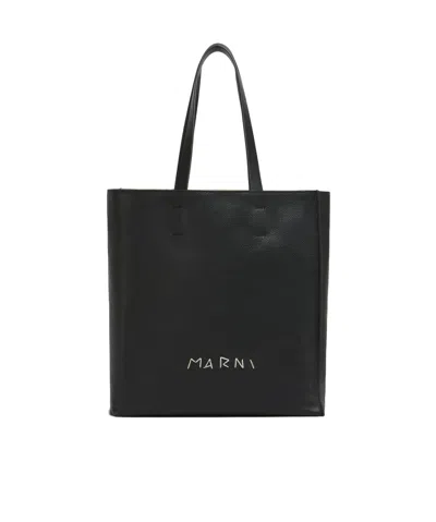 Marni Black Museo Soft Mini Tote In 00n99 Black