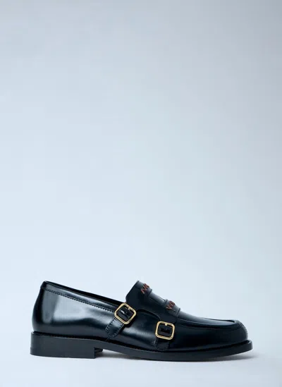 Marni Double Monk Strap Loafers In Multi