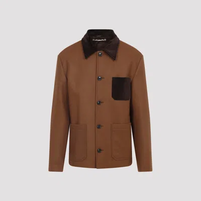 MARNI DOUBLE SPLITTABLE WOOL FELT WORKWEAR JACKET