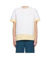 Marni White & Beige Double T-shirt In White