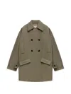Marni 더블 브레스티드 트위드 코트 In Metallic