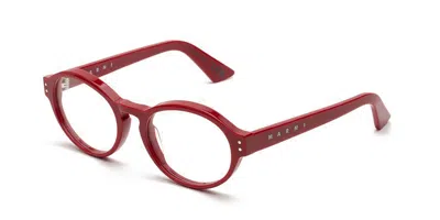 Marni Dovok Red Fpe Men's Glasses Red Size 51 - Free Lenses - Blue Light Block Available
