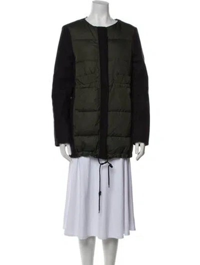 Pre-owned Marni Down Coat In Green