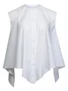 Marni Draped Blouse In White