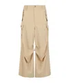 Marni Wide-leg Trousers Cargo Pockets In Neutral