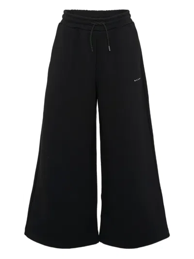 Marni Kids' Drawstring-fastening Track Pants In Black