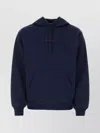 Marni Long Sleeved Hooded Sweatshirt In Blue