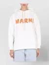 Marni Women's Logo Hoodie In White
