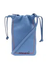 Marni Drawstring Leather Crossbody Bag