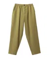 Marni Drawstring-waist Virgin-wool Trousers In Green