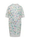 Marni Fiori Dress In White