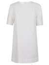Marni Crewneck Mini T-shirt Dress In Lily White