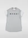 Marni Kid - Crystal Logo Mini Sweatdress In Grau