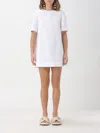 Marni Crewneck Mini T-shirt Dress In White