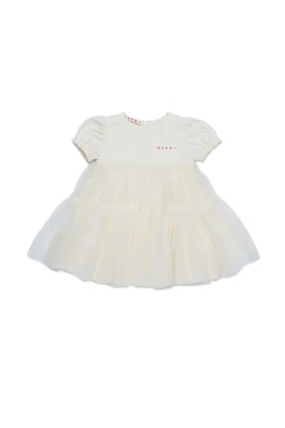 Marni Dress With Tulle Bottom In Yellow
