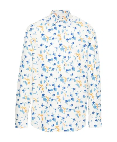 Marni Dripping Paint-splatter Shirt In White
