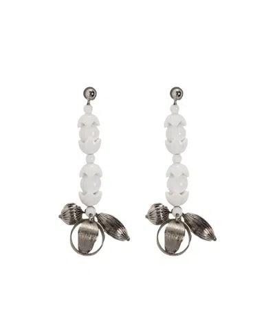 Marni Beaded Drop Earrings In Multi