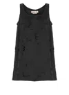 Marni A Line Mini Dress With Cut Outs
