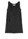 Marni A Line Mini Dress With Cut Outs In Black