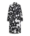 Marni Duster Coat With Black And White Dillies Print In Black